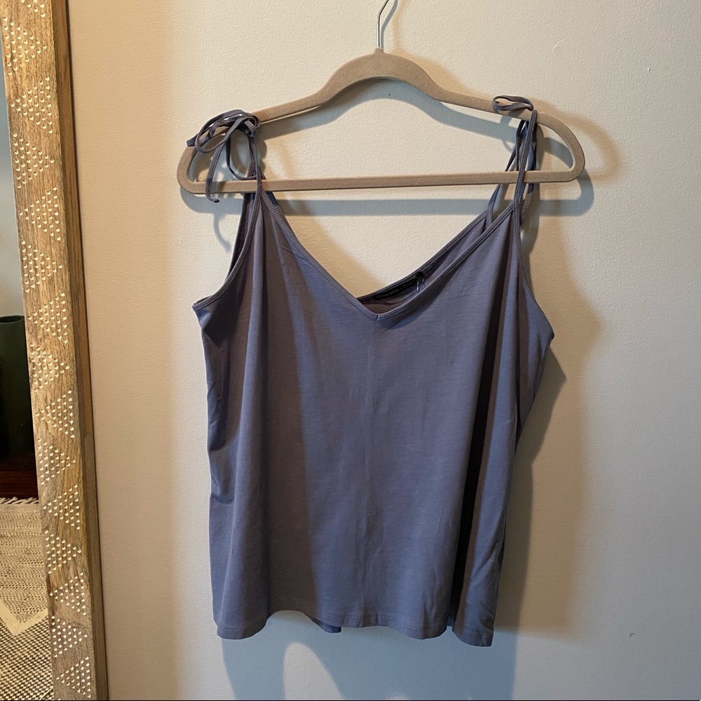 A&F Tie Shoulder Tank